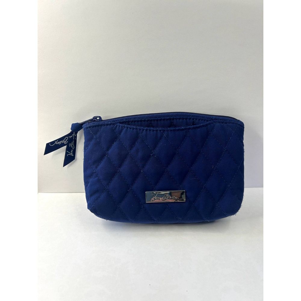 Vera Bradley Cobalt Blue Cosmetic Bag with Mirror
